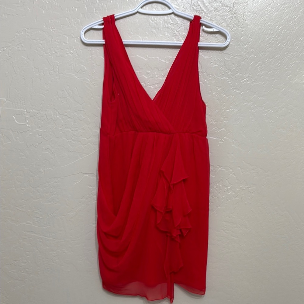 Alice + Olivia Vibrant Red Mini Dress